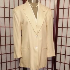 3/$18 CLOSET CLOSING CLAIBORNE YELLOW BLAZER